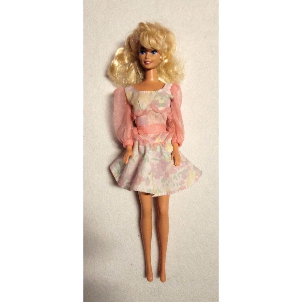 Vtg 1992 Mattel Spring Bouquet Barbie Doll Special Edition with Original Dress